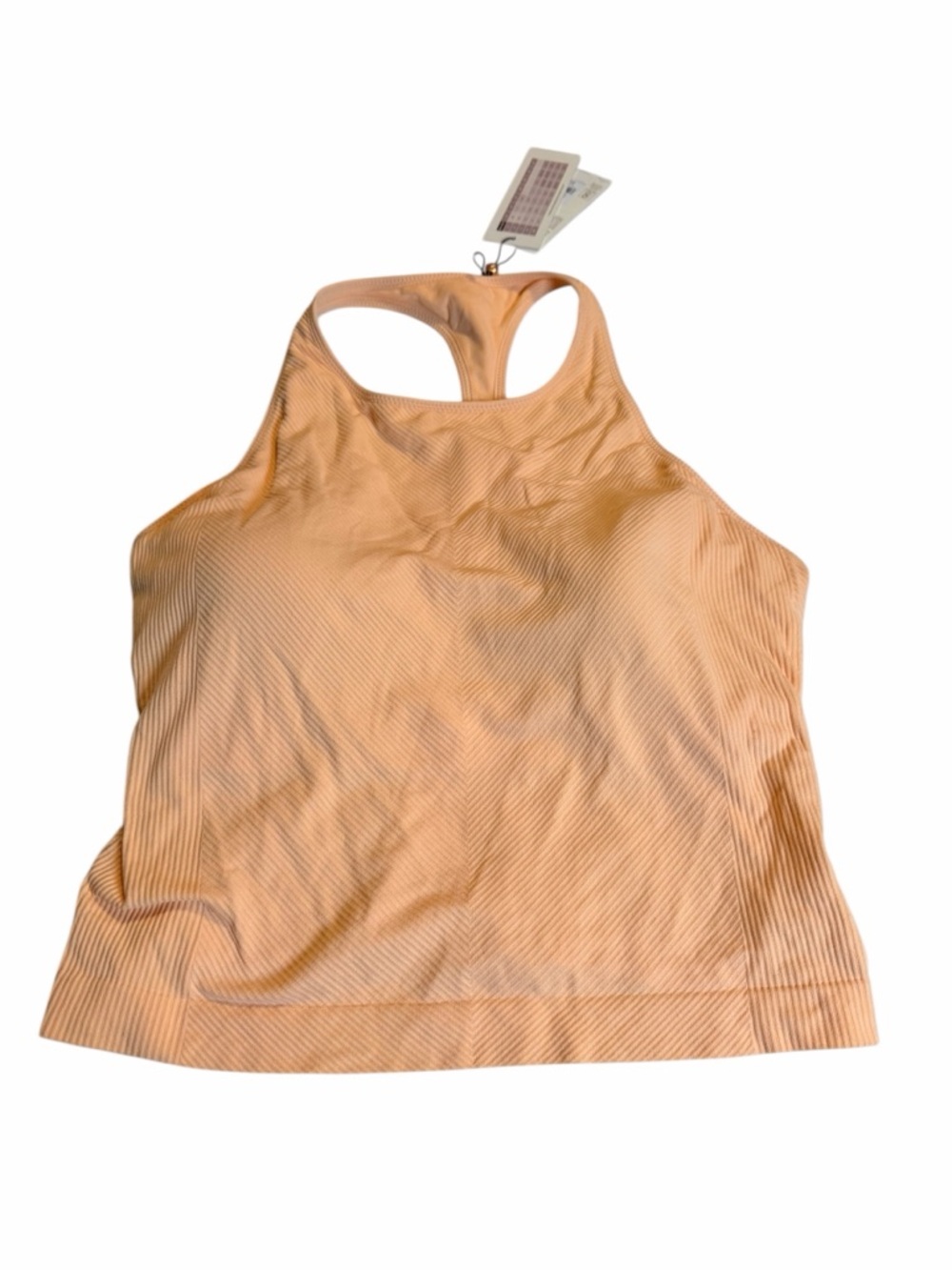 CALIA by Carrie Underwood Peach Ribbed Racerback Tank Top